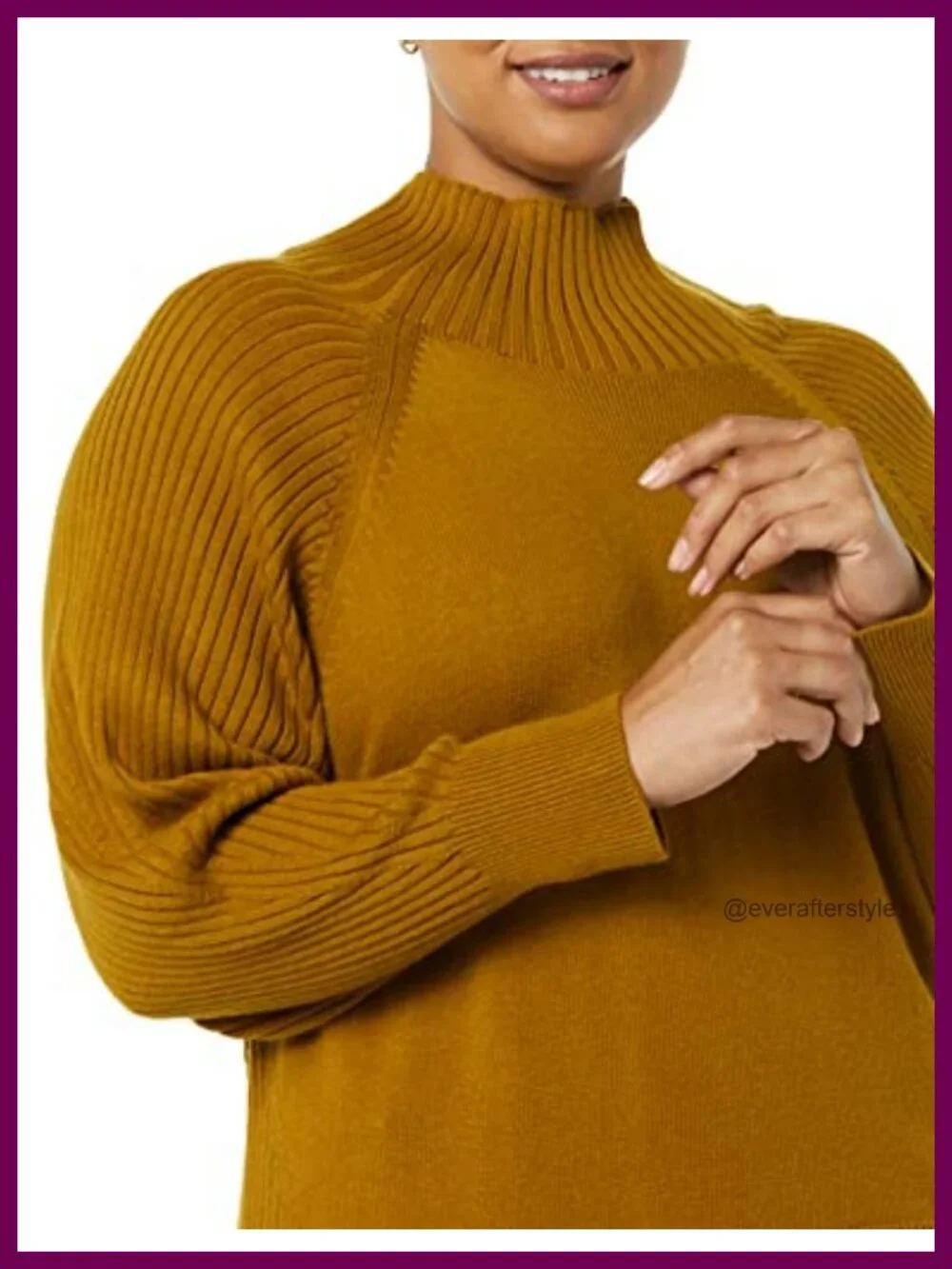 Ultra Soft Oversized Cropped Cocoon Sweater, Long Sleeve, Ribbed, Funnel Neck